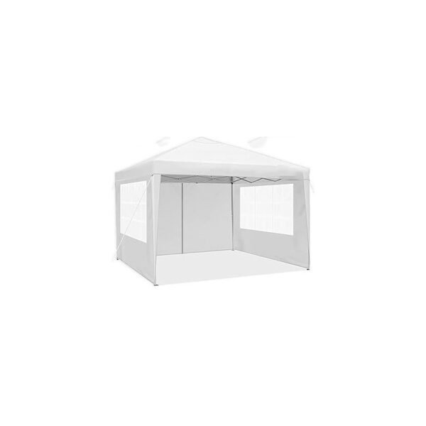 Pavillon 3x3 Wasserdicht Faltpavillon mit 4 Seitenteilen Freiluft Faltpavillon Stabile UV-Schutz