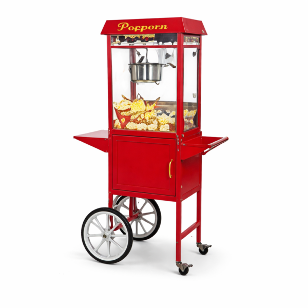 Popcornmaschine 1500W 5Kg H Rot Mit Wagen